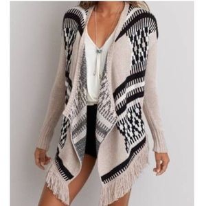 AE Fringe Sweater Cardigan